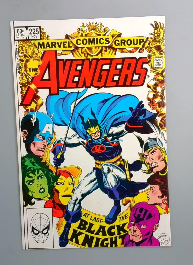 Avengers #225, NM Black Knight, Marvel Comics, 1982 JR1