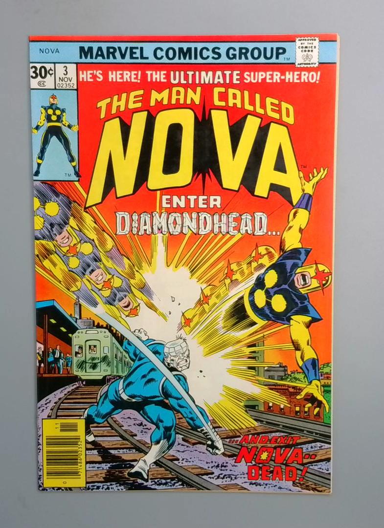 Nova #3, NM 1st Diamondhead, Marvel Comics 1976 JR1