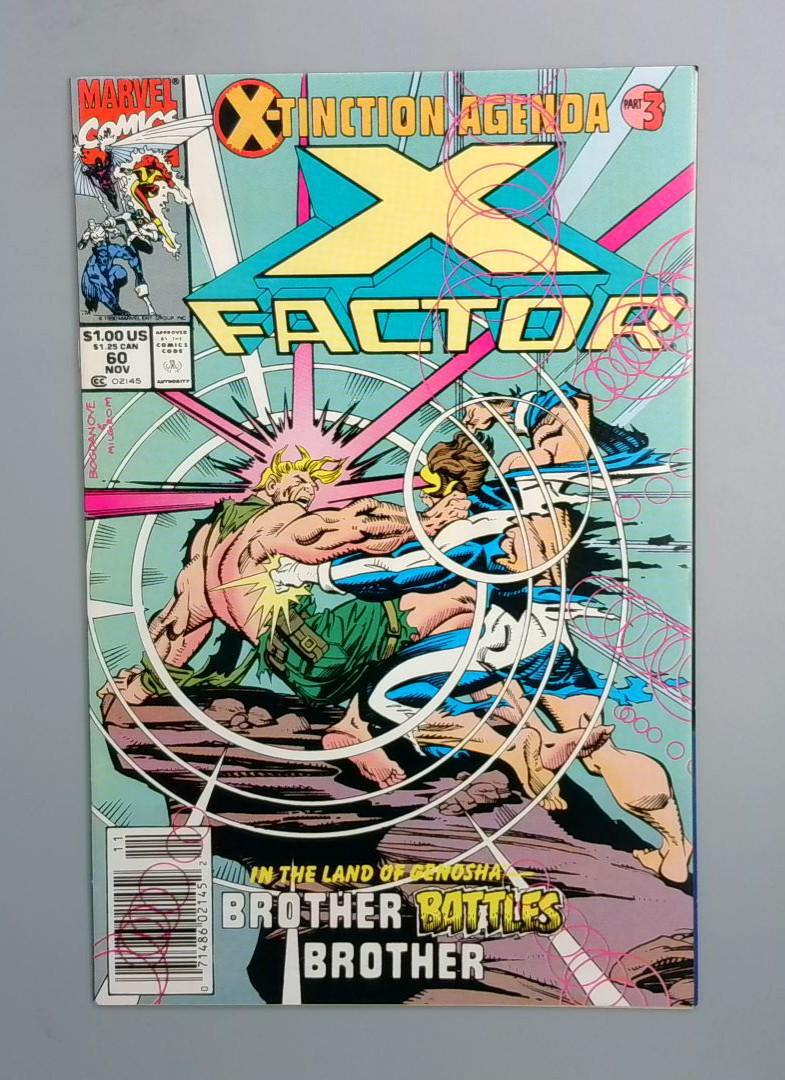 X-Factor #60 Newsstand Marvel Comics, 1990 JR1