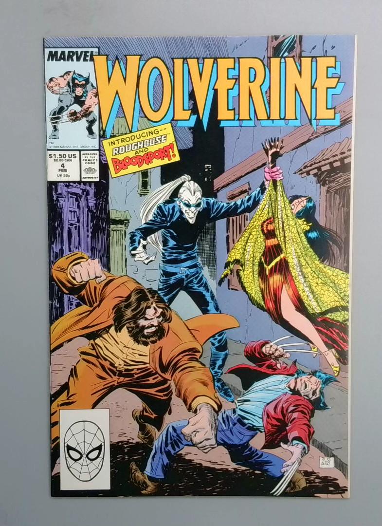 Wolverine #4, Introducing Roughhouse, Marvel, 1989 JR1