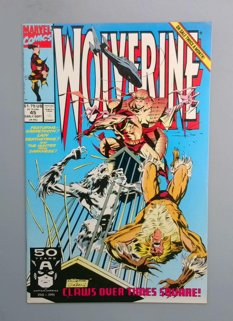 Wolverine #45 NM- Marvel Comics 1991 JR1