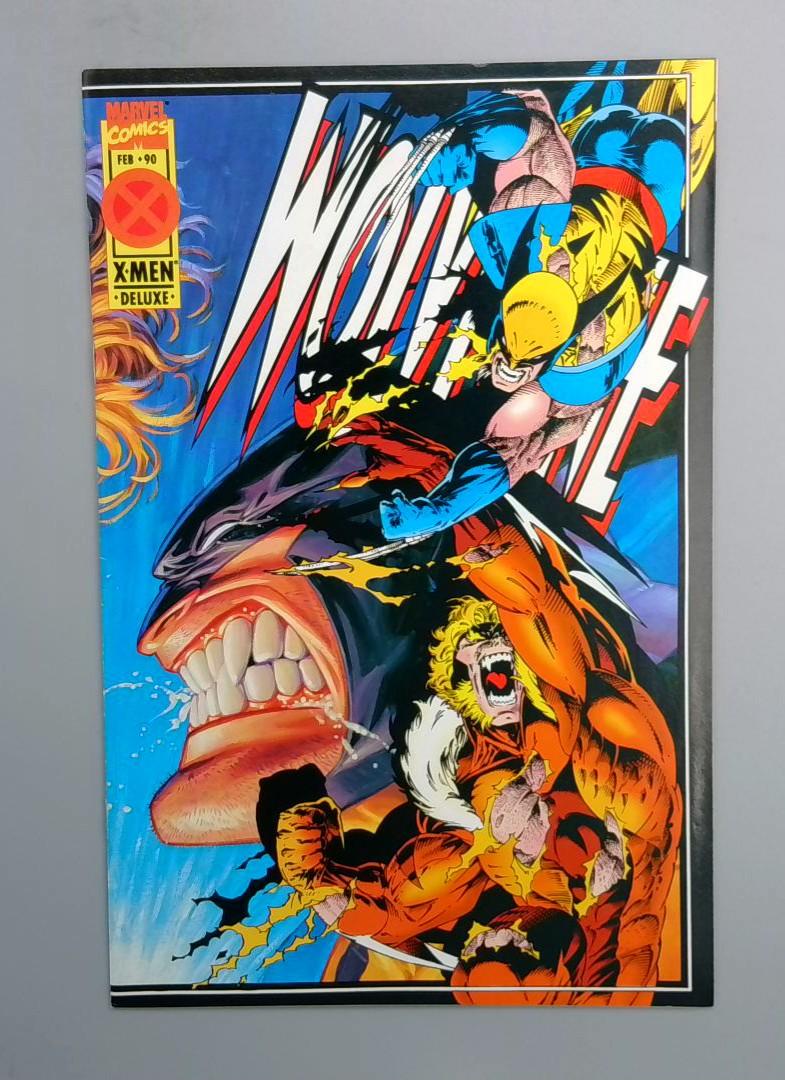 Wolverine #90 VF+ Deluxe Sabretooth with Cards Marvel Comics 1995 JR1