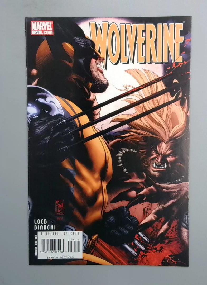 Wolverine #54, NM- Sabretooth Marvel Comics, 2007 JR1