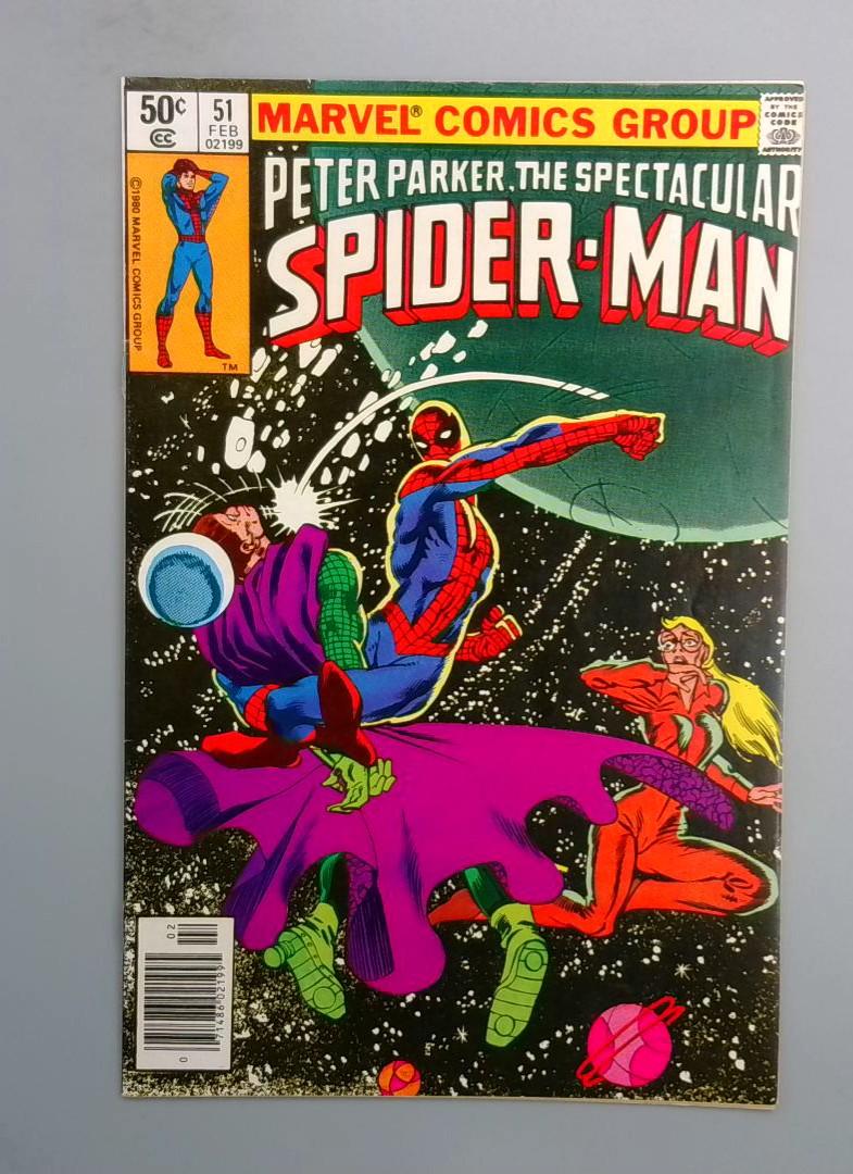 Spectacular Spider-Man #51, VF Mysterio Marvel Comics 1981 JR1