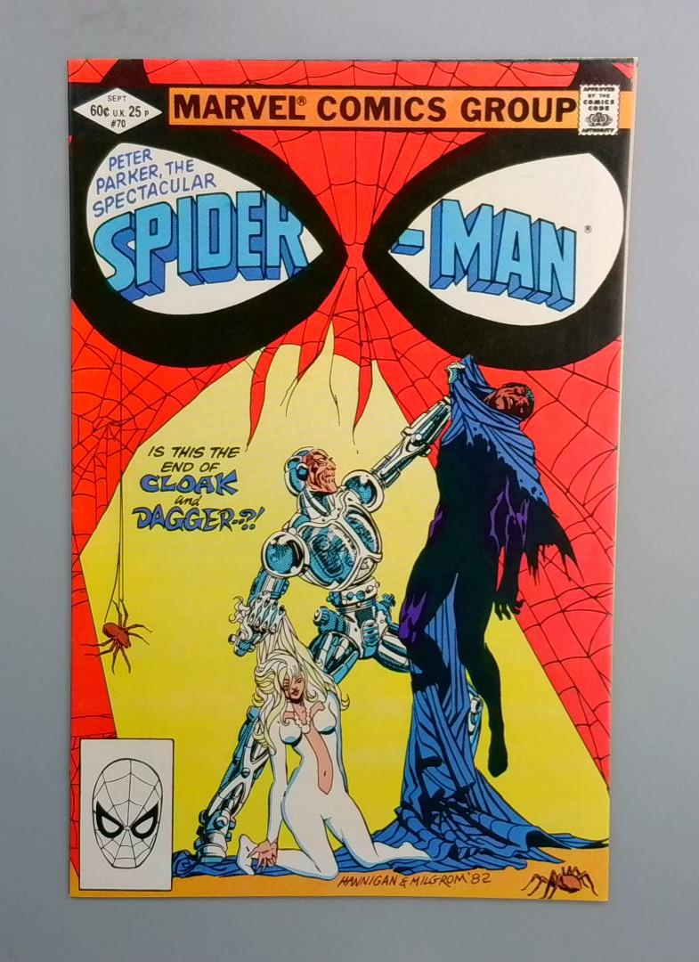 Spectacular Spider-Man #70, NM- Cloak N Dagger Marvel Comics, 1982 JR1