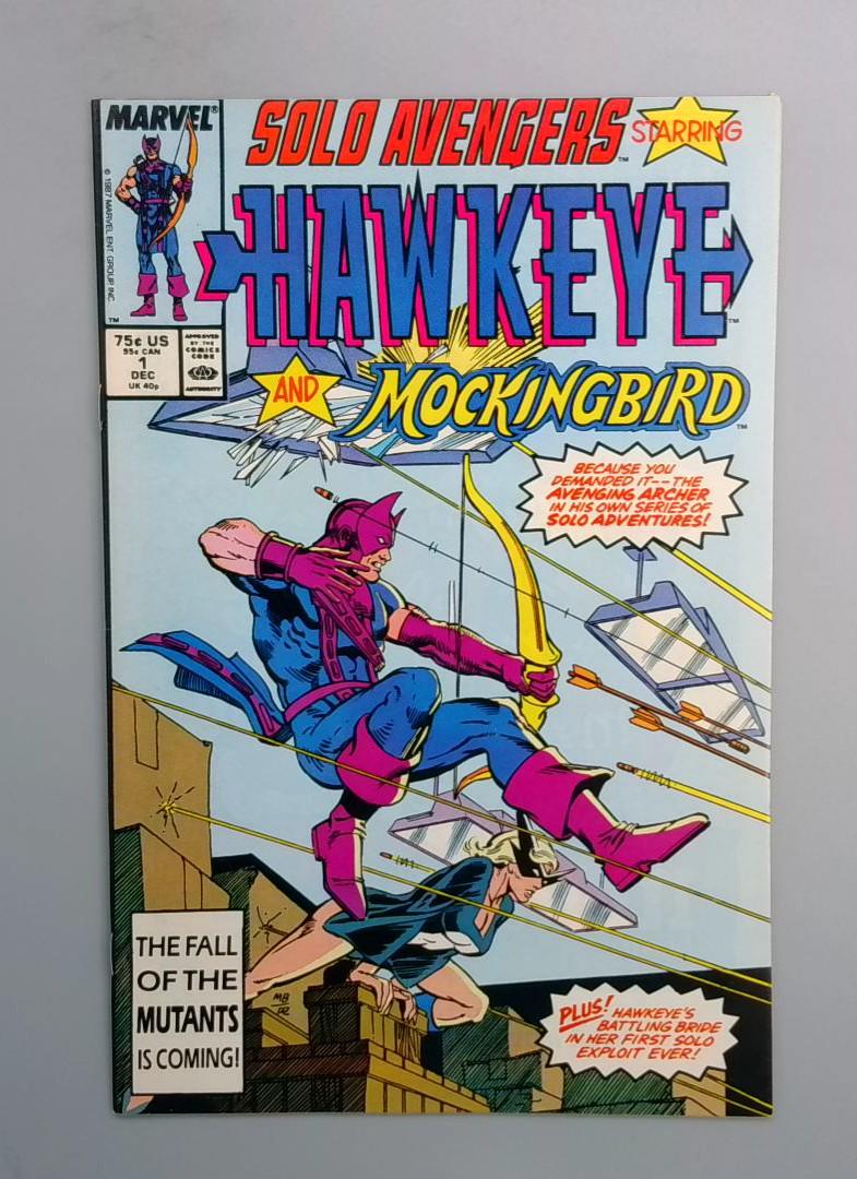 Solo Avengers #1, NM- Hawkeye and Mockingbird, Marvel, 1987 JR1