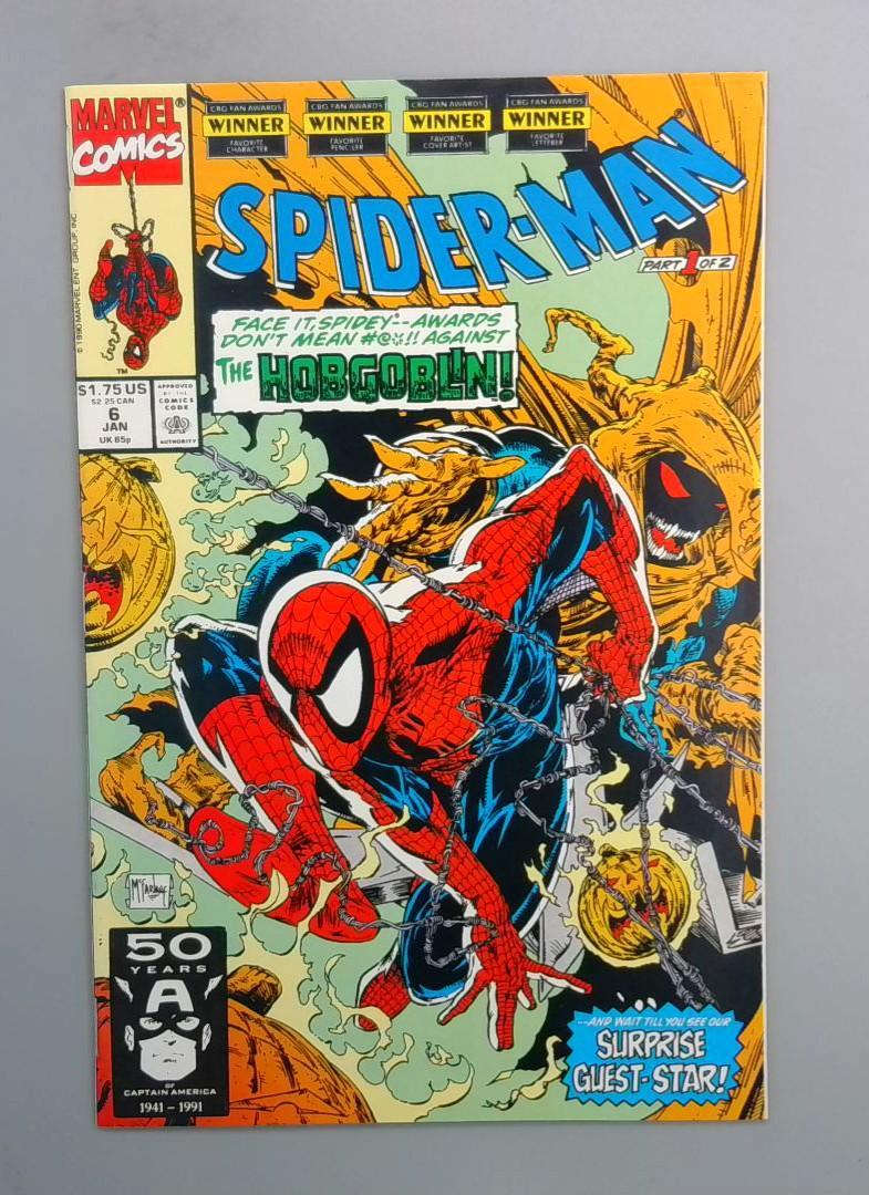 Spider-Man #6, Hobgoblin Appearance, Marvel Comics, 1991 JR1