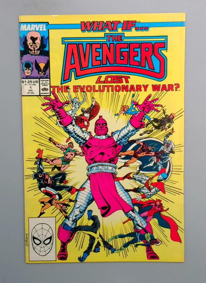 What If #1, VF The Avengers Lost the Evolutionary War? Marvel, 1989 JR1 