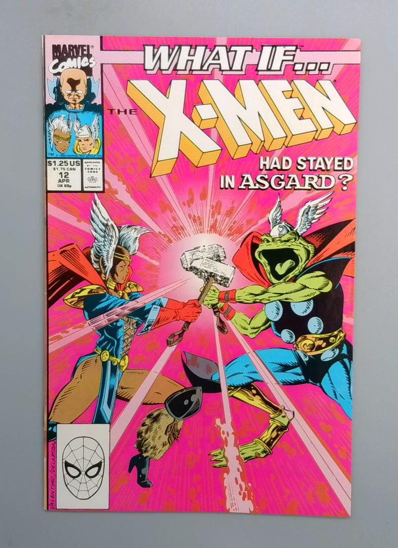 What If #12, VF+ X-Men in Asgard Marvel Comics, 1990 JR1