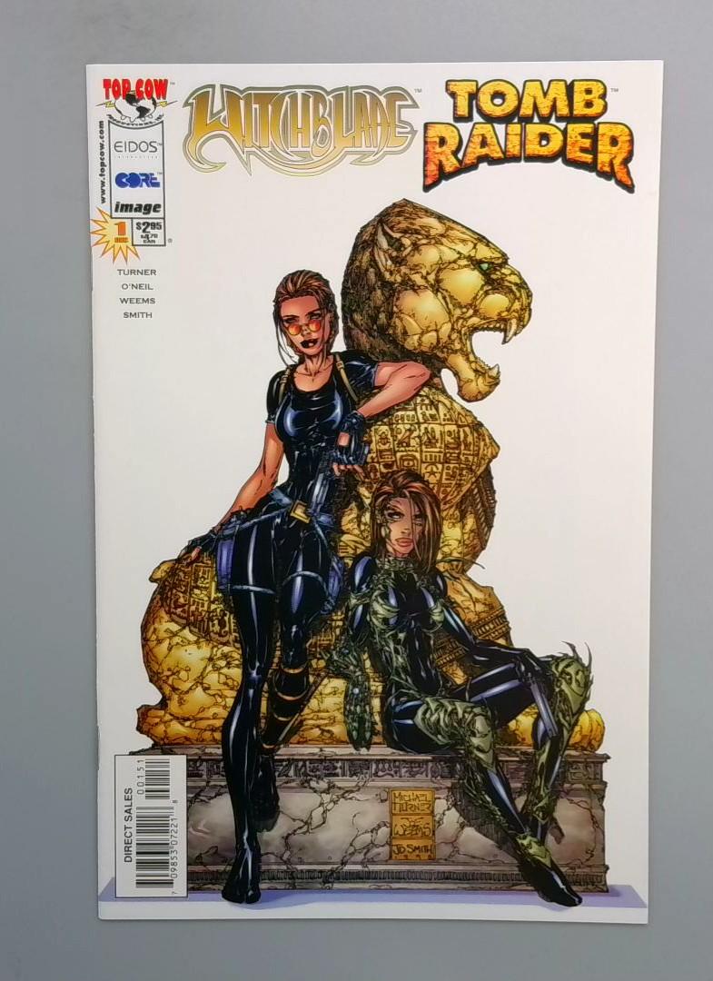 Witchblade/Tomb Raider #1,NM-  Top Cow Productions, 1998 JR1