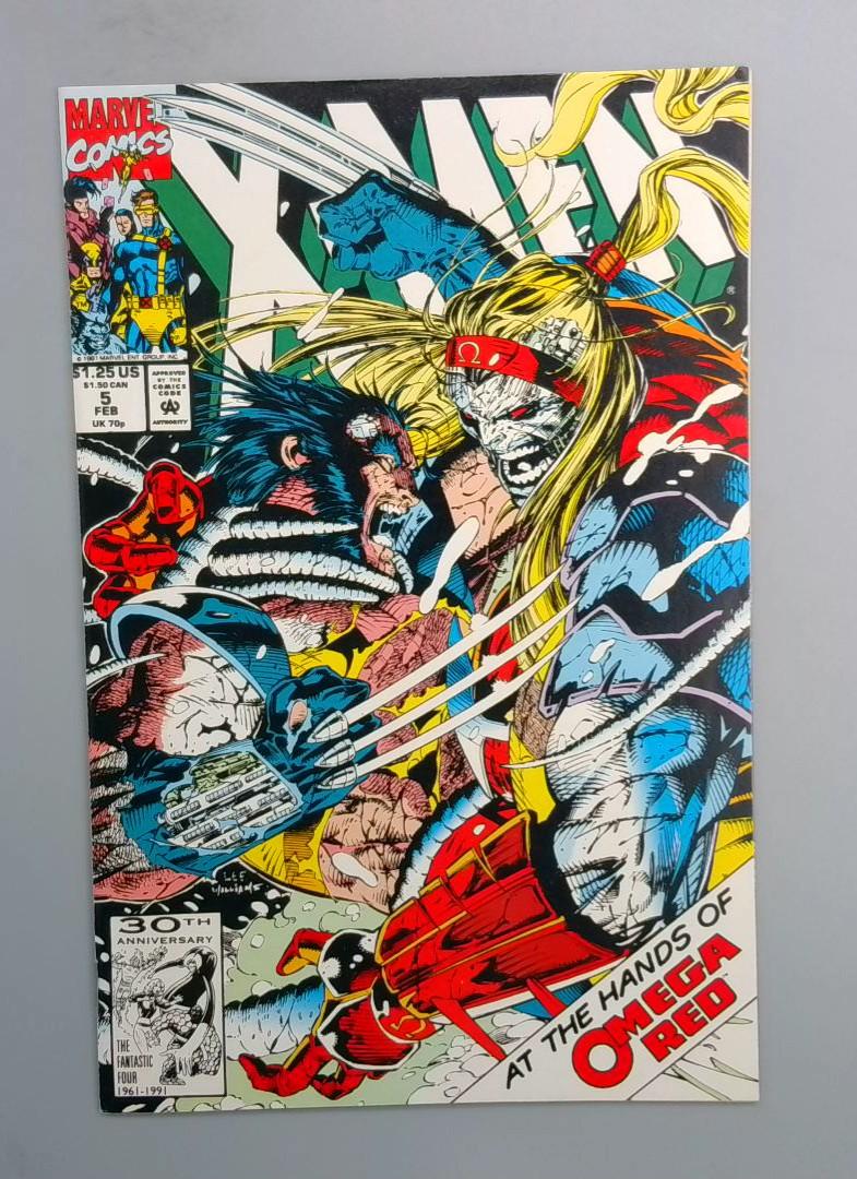 X-Men #5 NM 2nd Omega Red, Marvel Comics, 1991 JR1