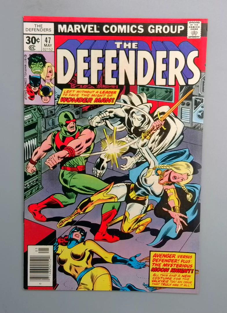 Defenders #47, NM Early Moon Knight Marvel Comics, 1977 JR1