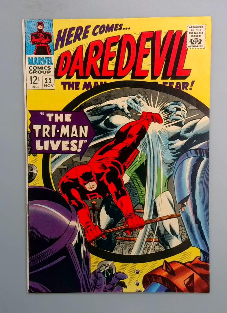 Daredevil #22 FN/VF 1st Tri-Man Marvel Comics, 1966 JR1