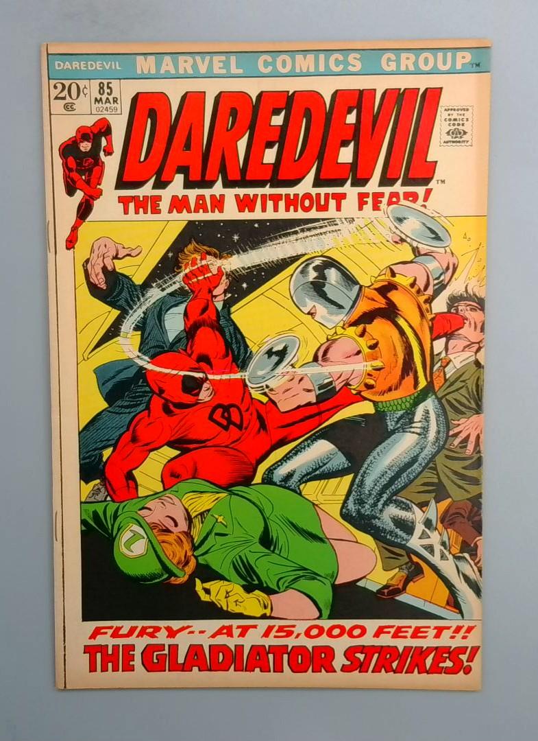 Daredevil #85, FN+ Gladiator Marvel Comics, 1972 JR1