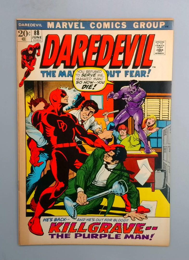 Daredevil #88, FN- 2nd Purple Man, Marvel Comics 1972 JR1