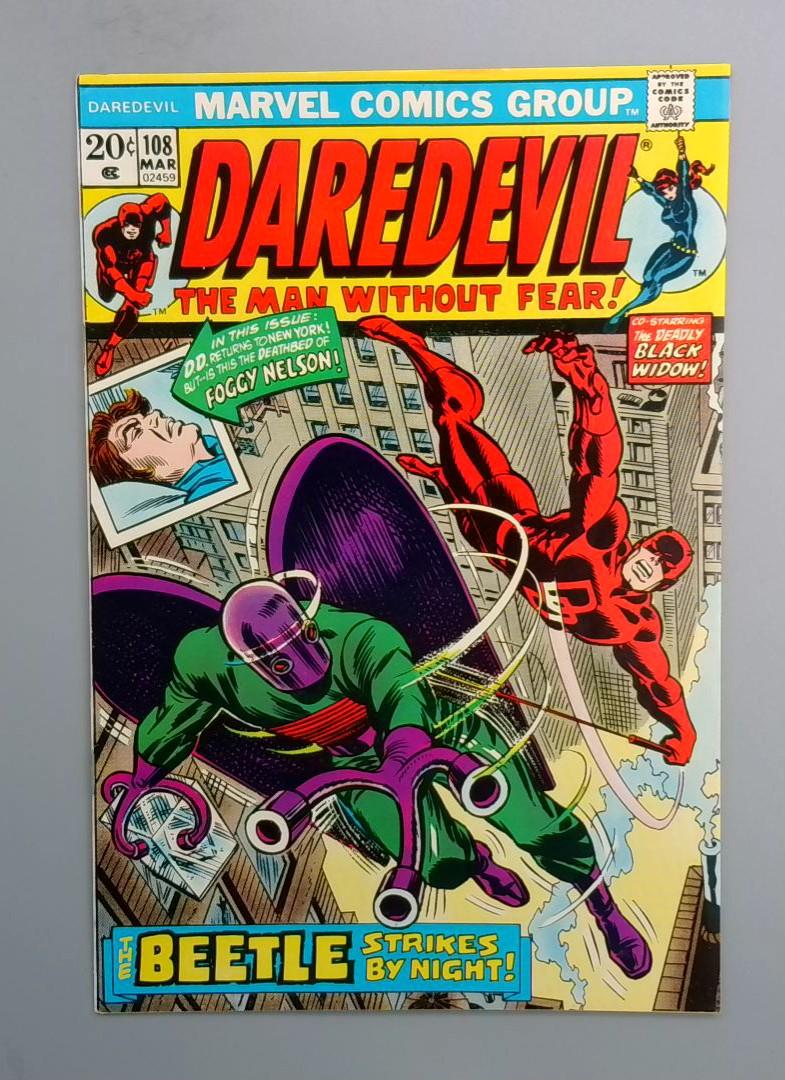 Daredevil #108 VF+ The Beetle, 1st Candace Nelson Marvel Comics 1974 JR1