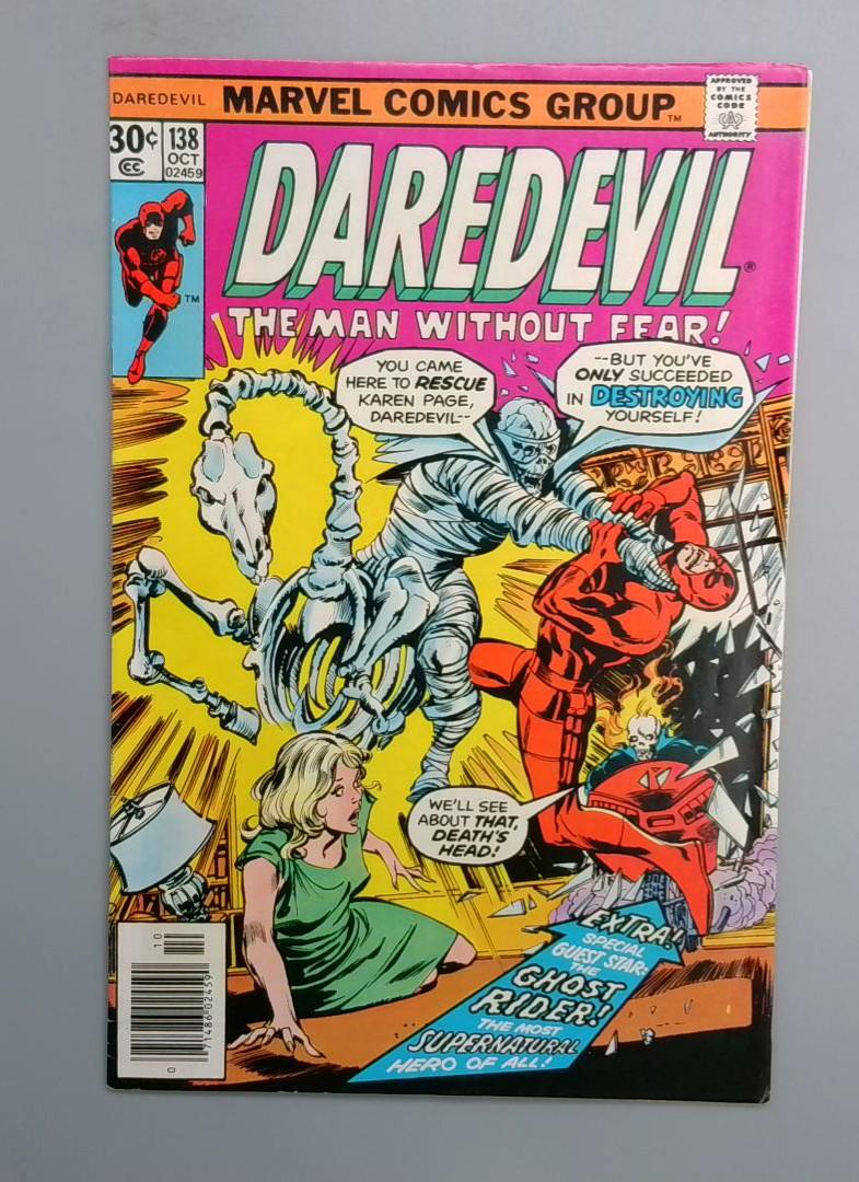 Daredevil #138, VF+ 1st Smasher Marvel Comics 1976 JR1