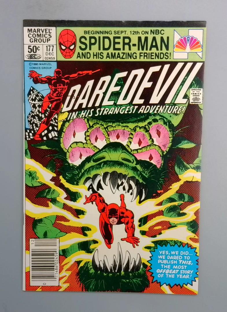 Daredevil #177, NM- Frank Miller, Newsstand Marvel Comics 1980 JR1