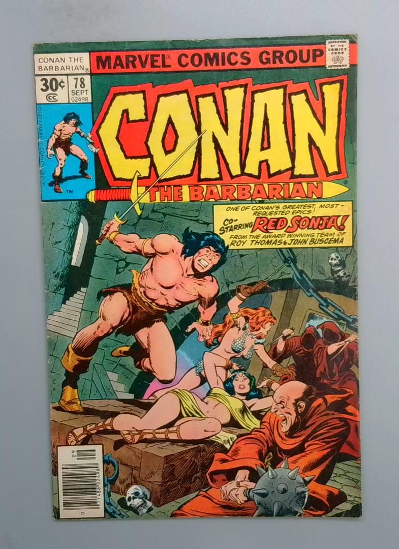 Conan the Barbarian #78, Red Sonja, Belit Marvel Comics 1977 JR1