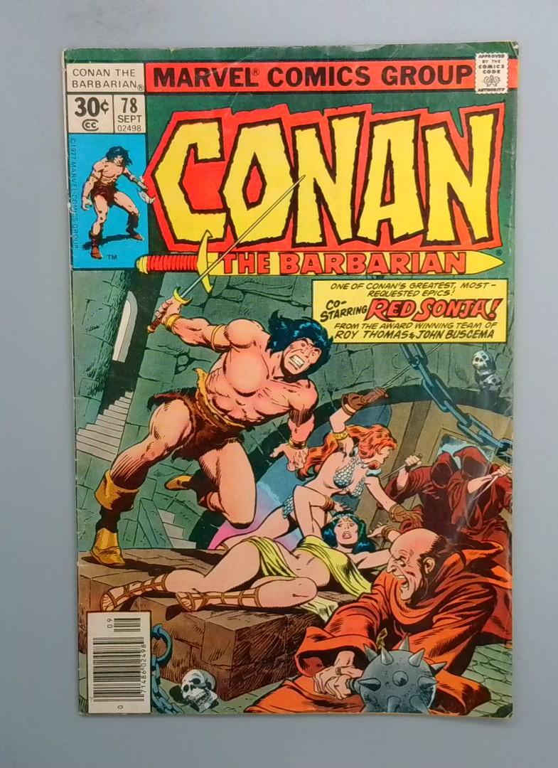 Conan the Barbarian #78, Red Sonja, Marvel Comics 1977 JR1