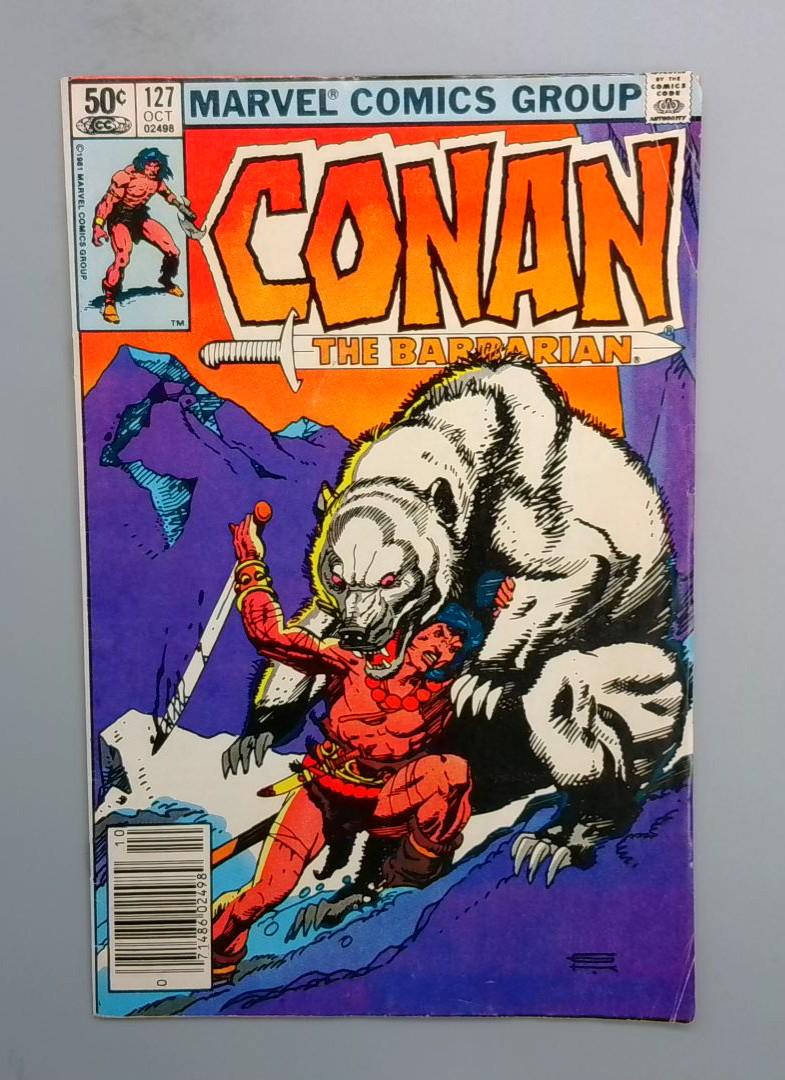 Conan the Barbarian #127, Newsstand Marvel Comics 1981 JR1