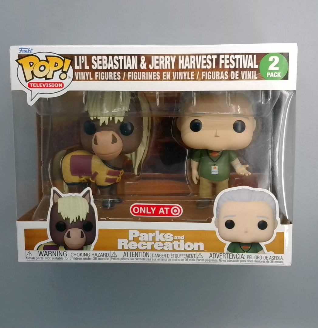 Funko Pop! Lil Sebastian & Jerry Harvest Festival 2PK Parks and Rec, Target Excl