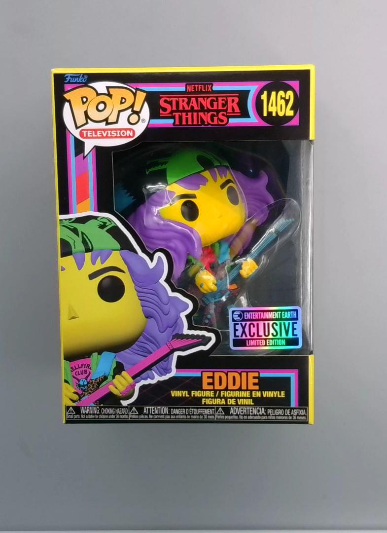 Funko Pop! Eddie #1462, Stranger Things, Entertainment Earth Excl. Black light