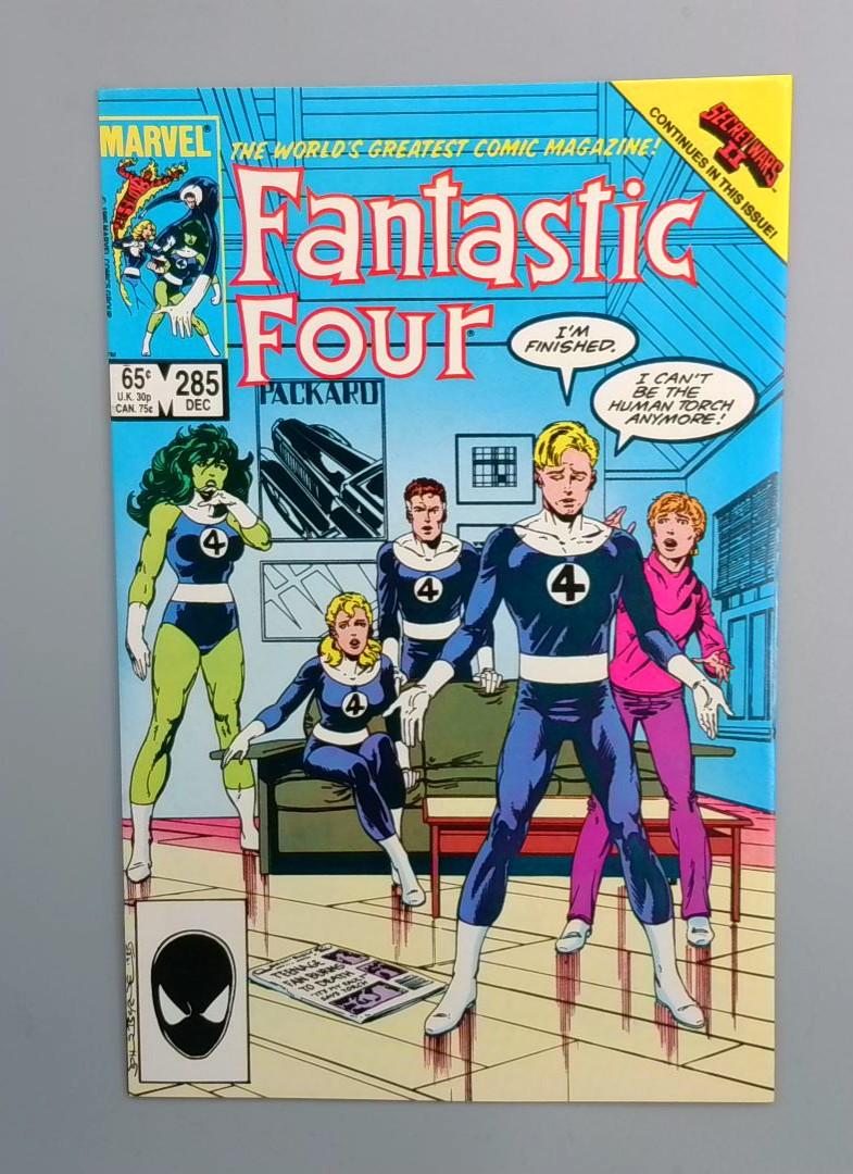 Fantastic Four #285, NM Marvel Comics, 1985 JR1