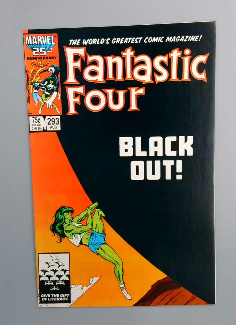 Fantastic Four #293, Black Out!, Marvel Comics, 1986 JR1