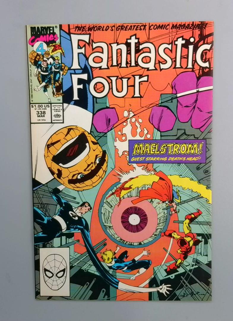 Fantastic Four #338, Death's Head, Marvel Comics, 1990 JR1