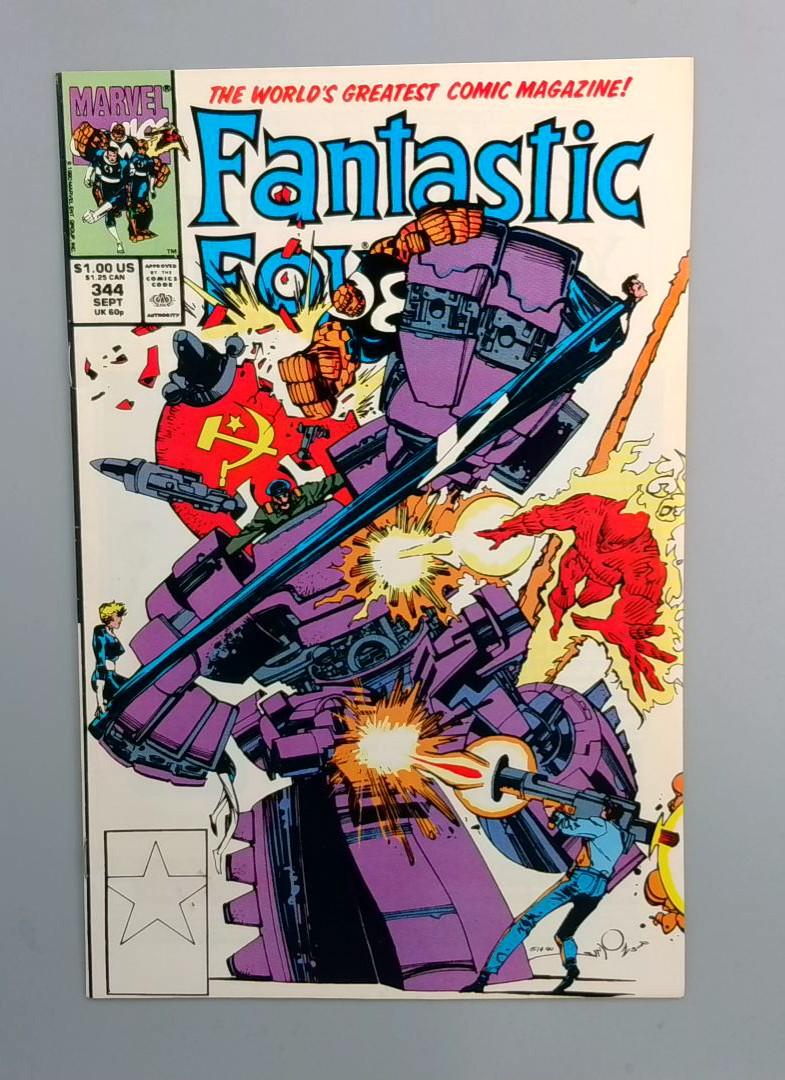 Fantastic Four #344, VF Marvel Comics, 1990 JR1