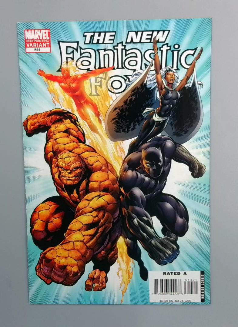 Fantastic Four #544, VF/NM 2nd Printing Variant, Marvel Comics, 2008 JR1