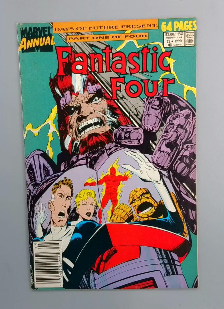 Fantastic Four Annual #23, Newsstand Marvel Comics, 1990 JR1