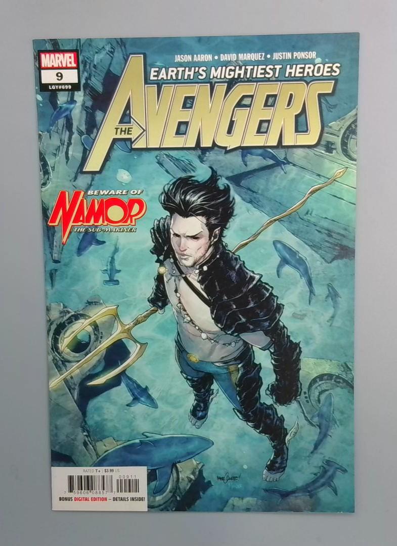 Avengers #9, NM Namor the Sub-Mariner, Marvel, 2019 JR1