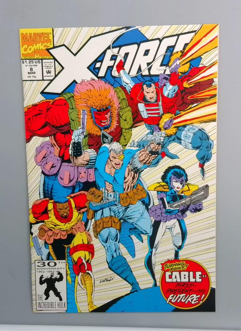 X-Force #8, NM- 1st Domino, Marvel, 1992 JR1