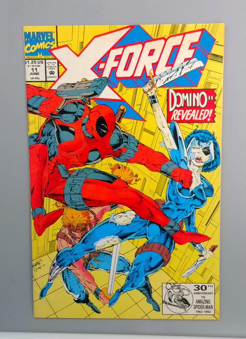 X-Force #11 VF 1st Real Domino, , Key Issue, Marvel Comics, 1992 JR1