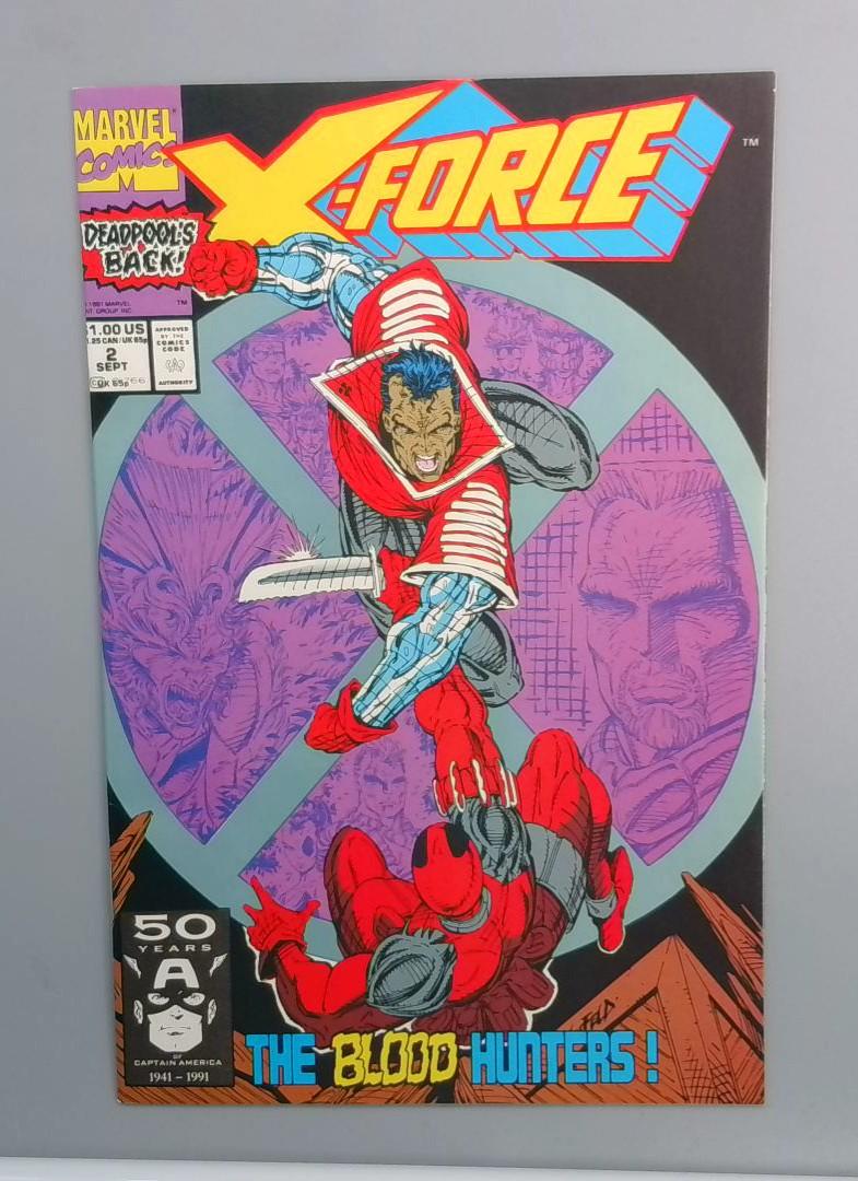 X-Force #2 NM 2nd Deadpool Marvel Comics 1991 JR1