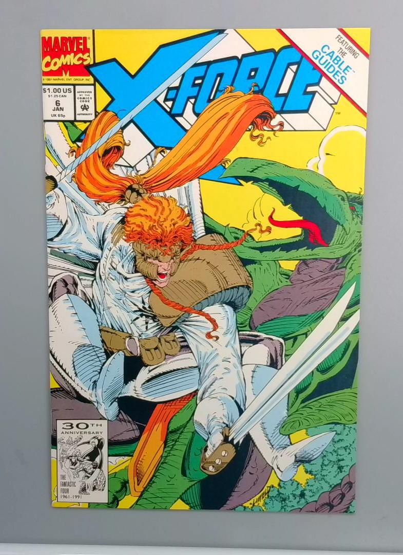 X-Force #6, NM- Rob Liefeld Marvel Comics, 1992 JR1