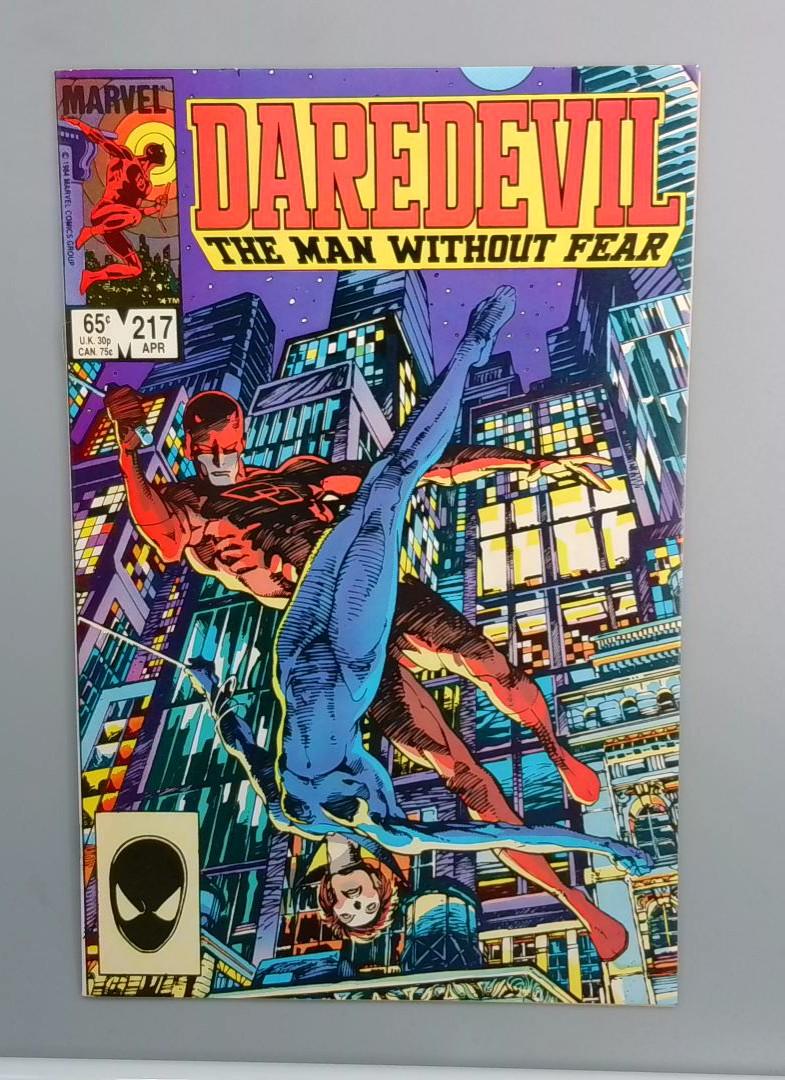 Daredevil #217, NM Black Widow Marvel Comics, 1985 JR1