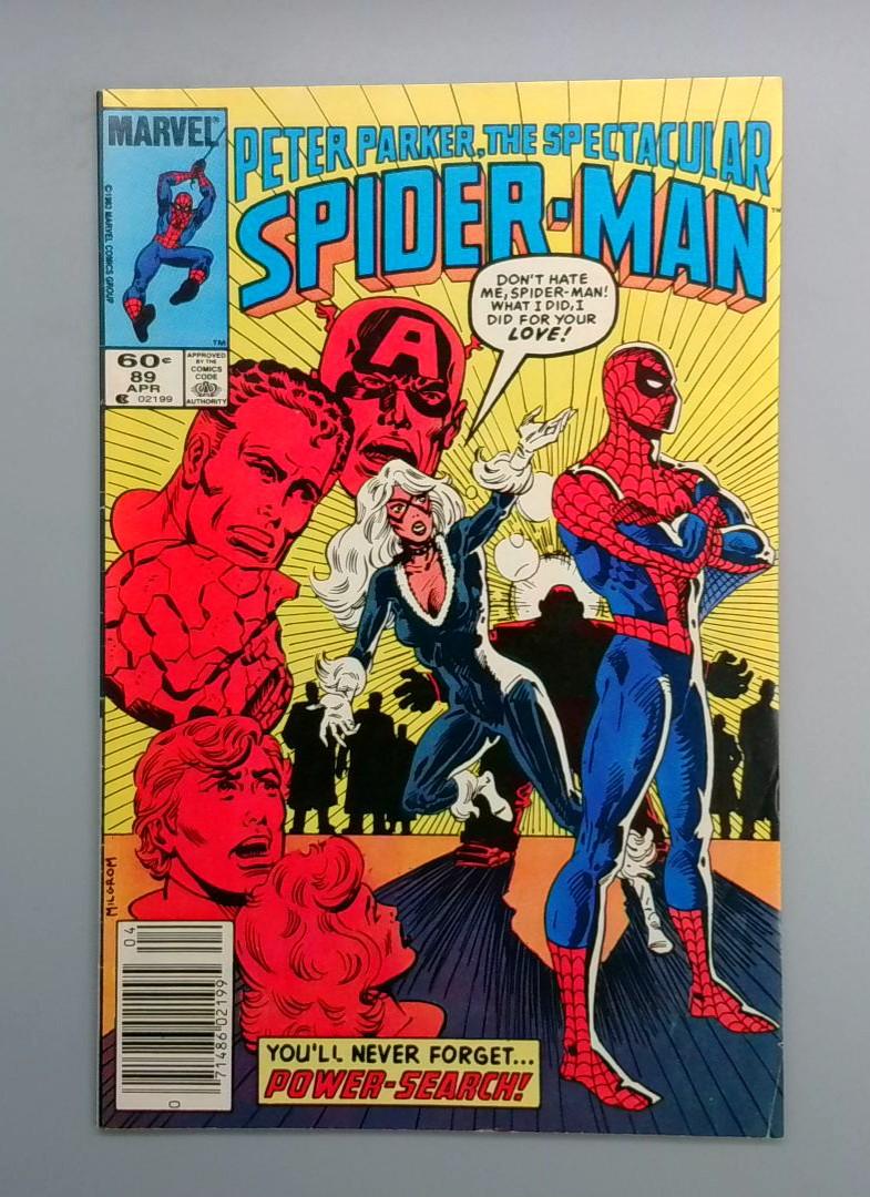 Spectacular Spider-Man #89, Newsstand Marvel, 1984 JR1