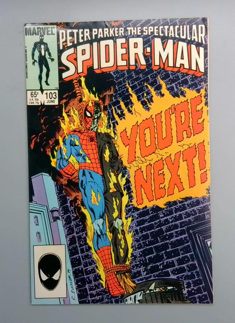 Spectacular Spider-Man #103, VF+ Marvel, 1985 JR1`
