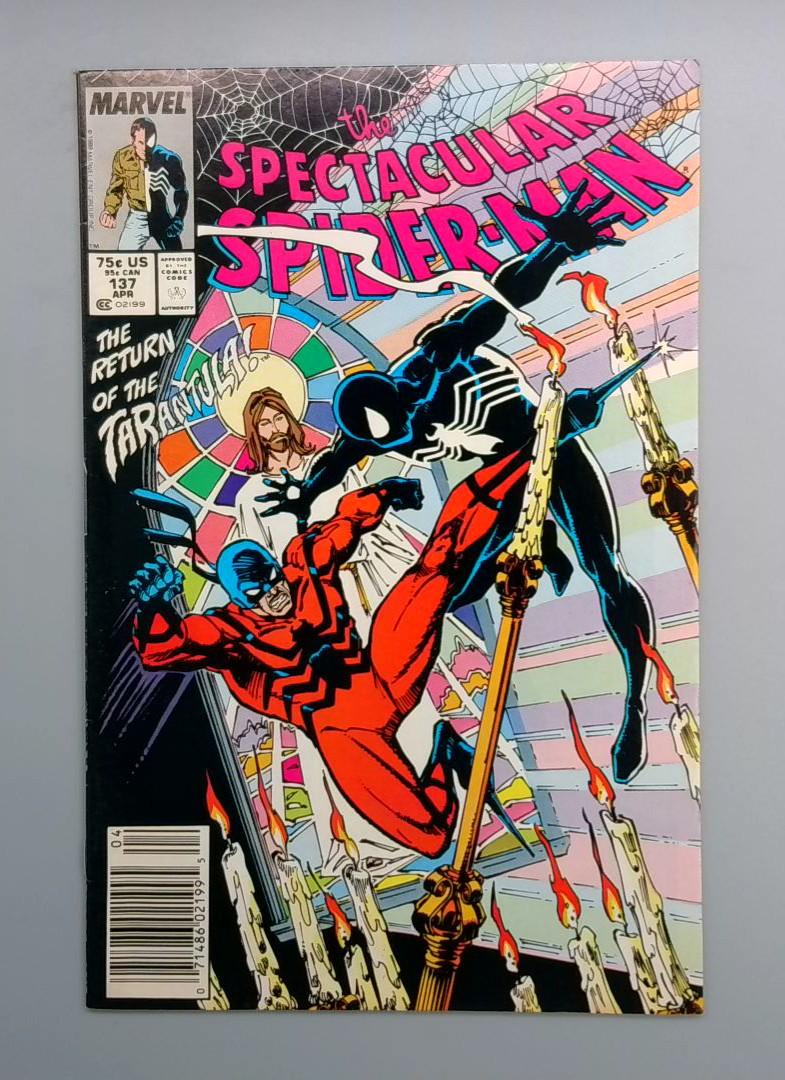 Spectacular Spider-Man #137, Newsstand Marvel, 1988 JR1