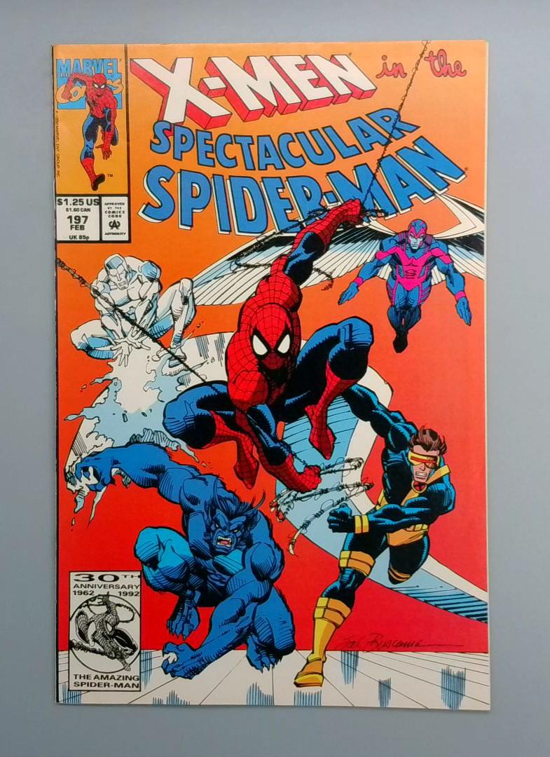 Spectacular Spider-Man #197, NM- X-Men Marvel, 1993 JR1