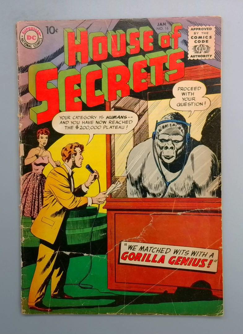 House of Secrets #16, Torn cover DC Comics, January 1957 JR1
