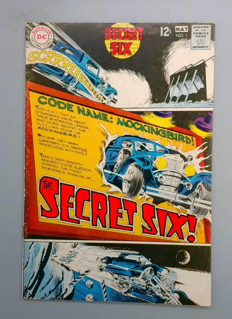 Secret Six #1, VG+ 1st Appearance of Team DC, 1968 JR1