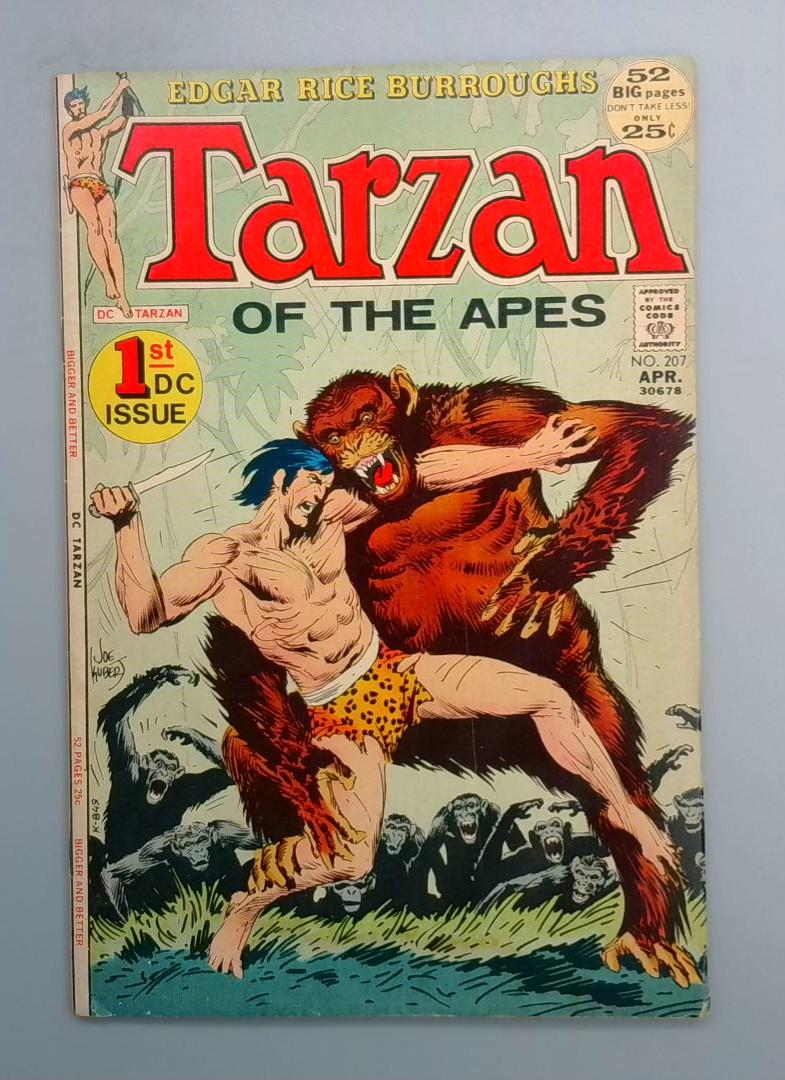 Tarzan of the Apes #207 FN+ 1st DC Issue Marvel, 1972 JR1