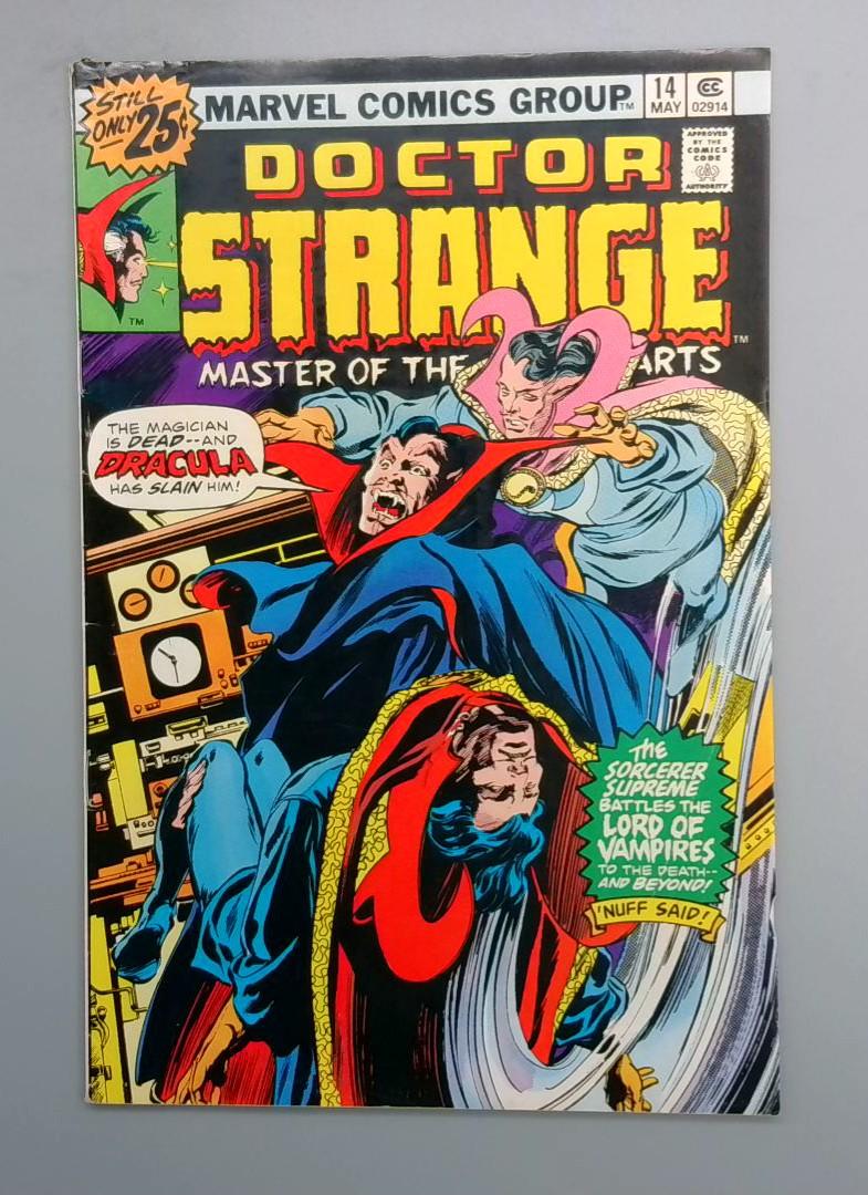 Doctor Strange #14, FN- Dracula Marvel, 1976 JR1