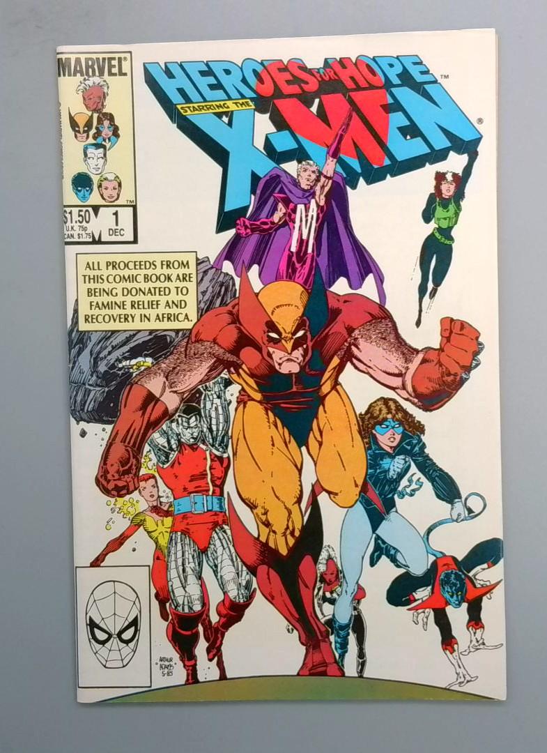 Heroes for Hope #1, VF Marvel, 1985 JR1