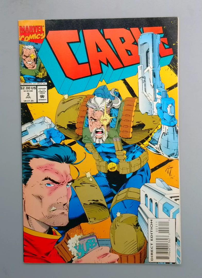 Cable #3 VF 1st Weasel Marvel, 1993 JR1