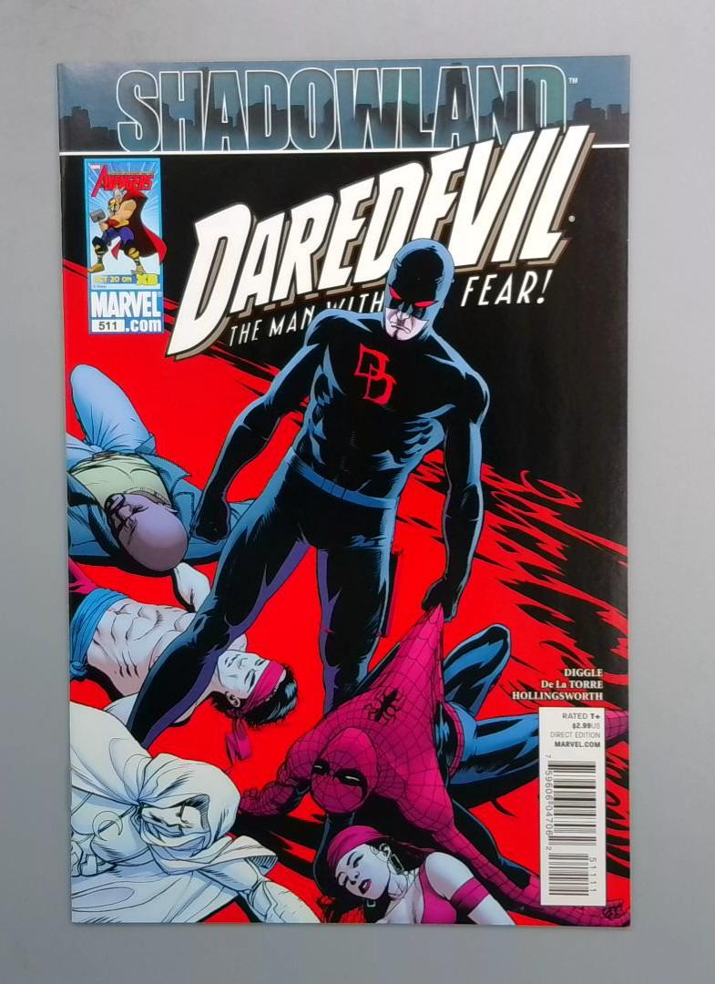 Daredevil #511, NM- Shadowland, Marvel, 2010 JR1